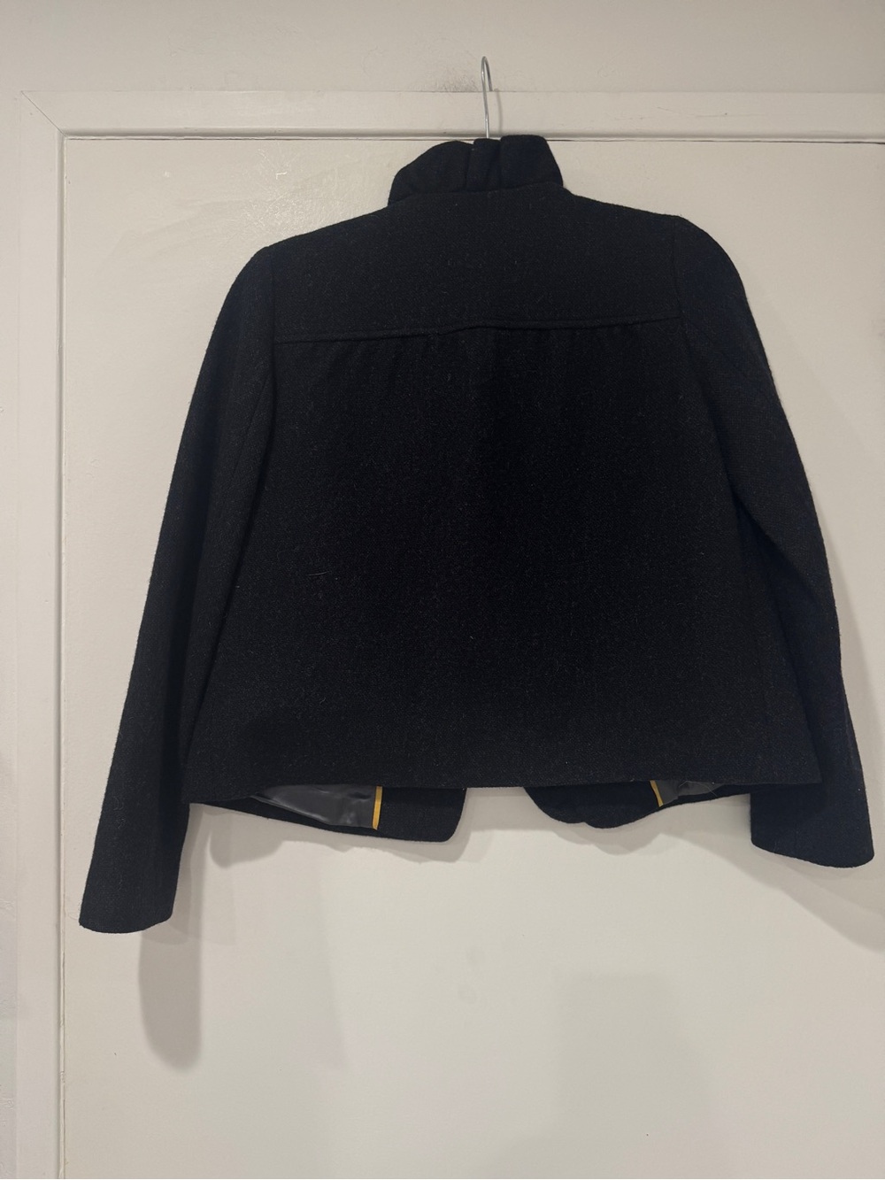J.Crew Fiona Ruffle-Front Wool Jacket - Picture 8 of 8